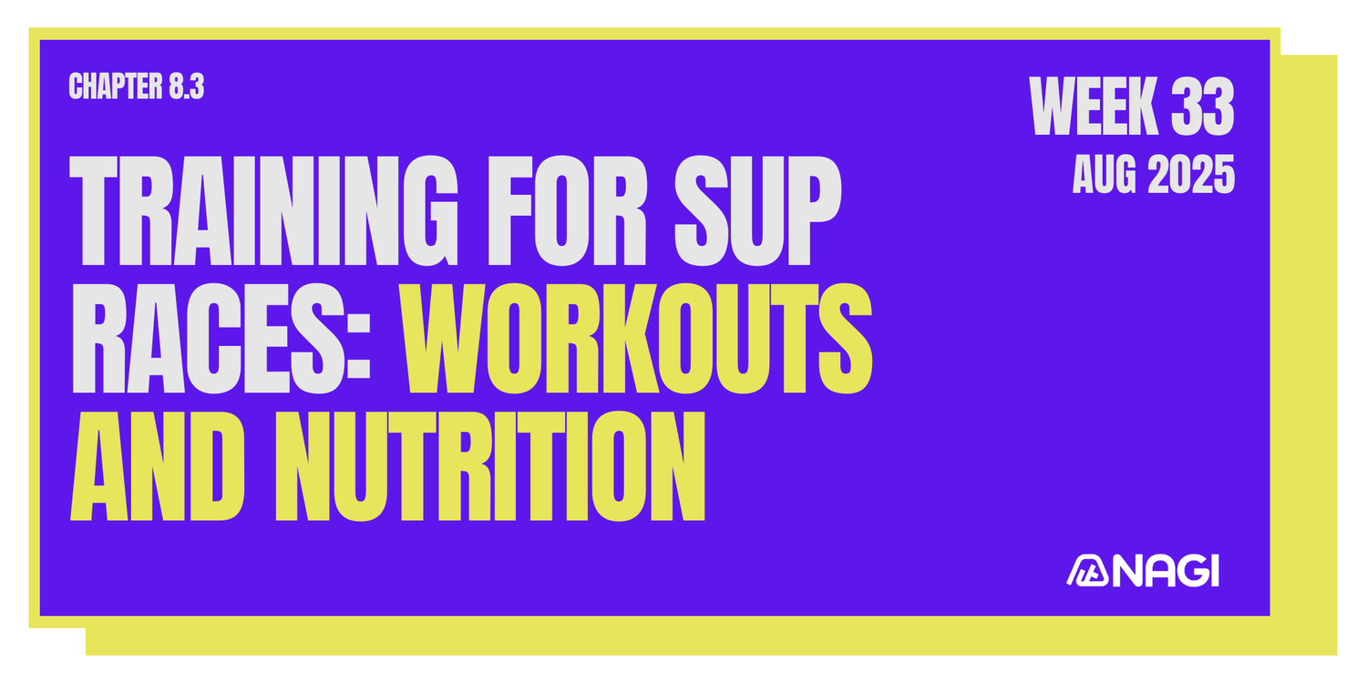 Week 33 : Training for SUP Races - Workouts and Nutrition