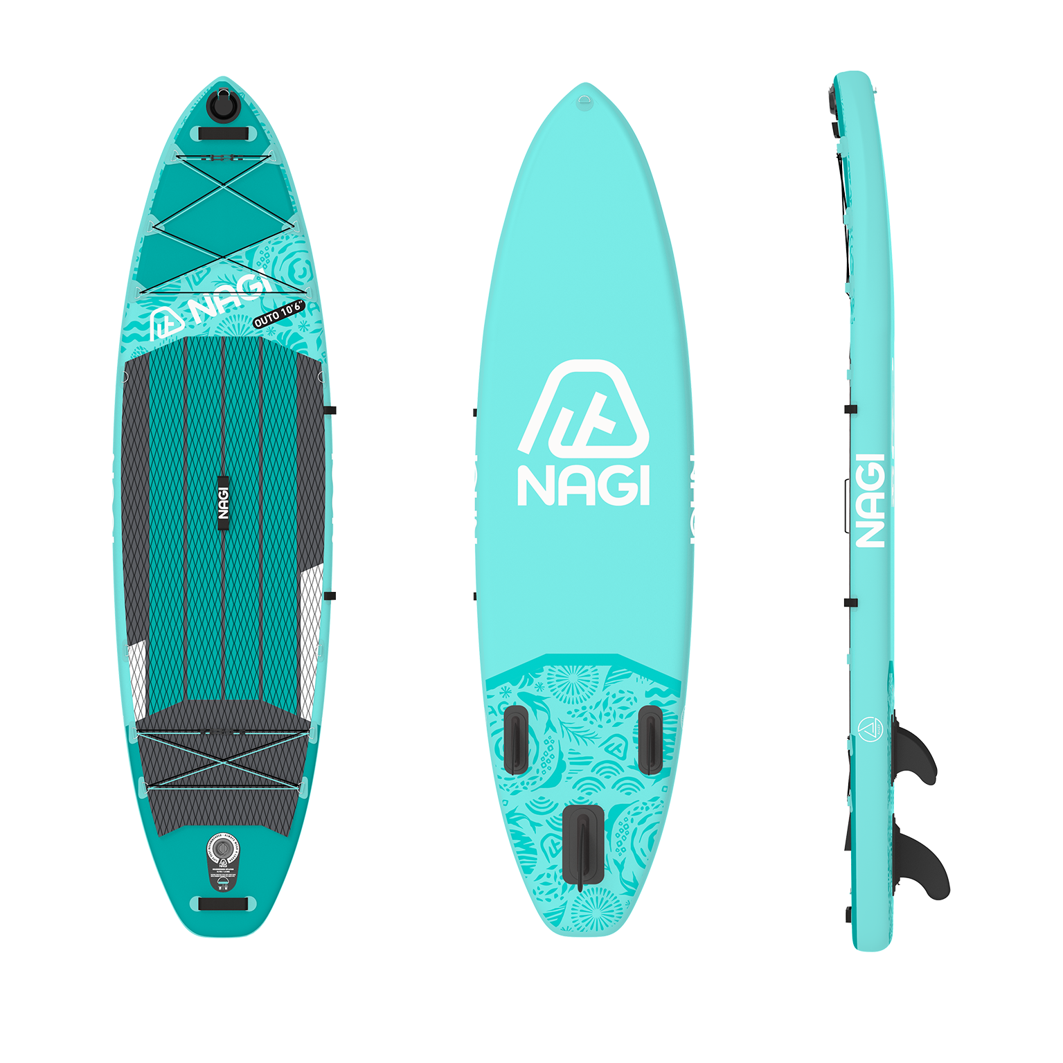 OUTO Package (Inspire) Inflatable Paddle Board 10'6"/11'6''