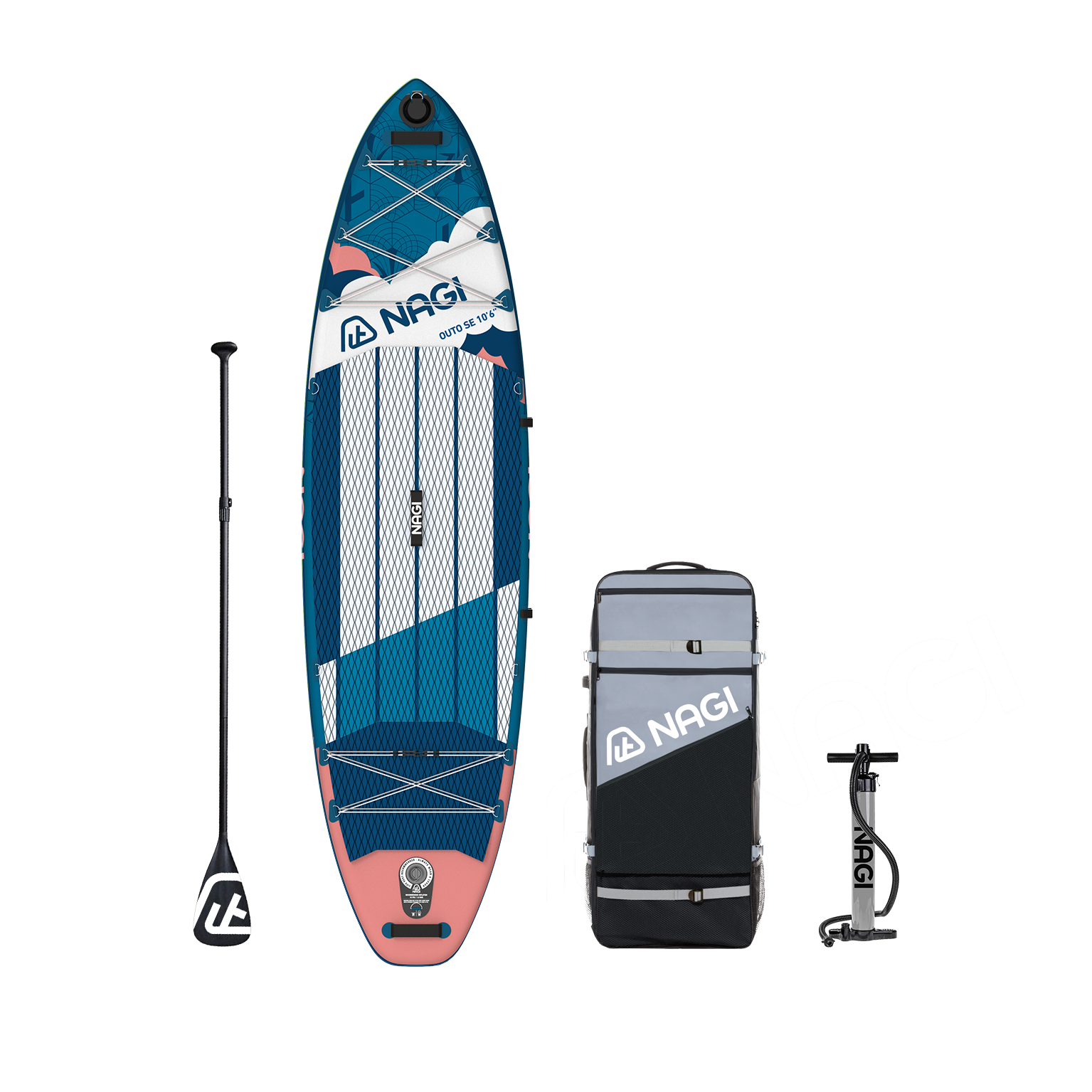 OUTO SE Package (Mizumi) Inflatable Paddle Board 10'6"/11'6''