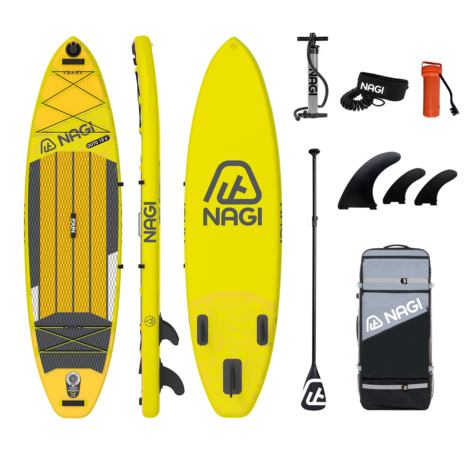 OUTO Package (Energy) Inflatable Paddle Board 10'6"/11'6''
