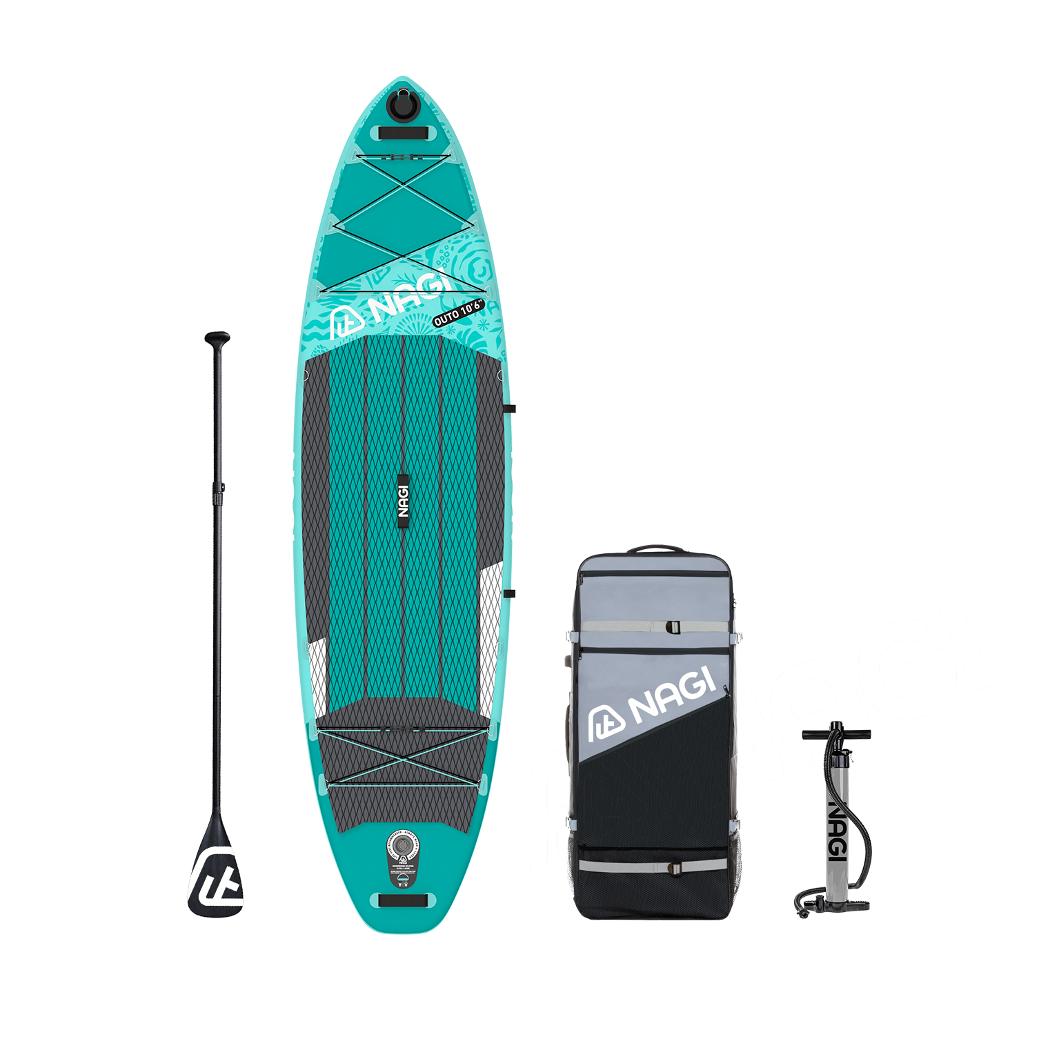 OUTO Package (Inspire) Inflatable Paddle Board 10'6"/11'6''